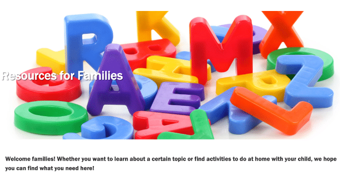 Resources for families