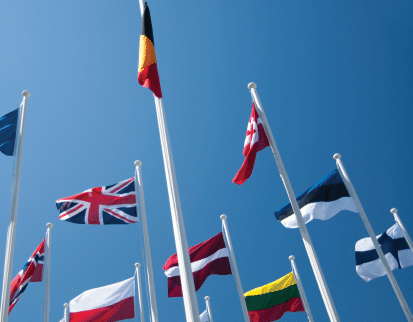 flags of different countries photo