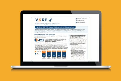 A sample VKRP snapshot on a laptop